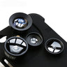 4 in 1 Mobile Phone Lensese Cases Full Coverage For iPhone X 8 7 6S 6 Plus Wide Angle Macro Fisheye Phone Lenses Black Case - V.I.P Digital Presence