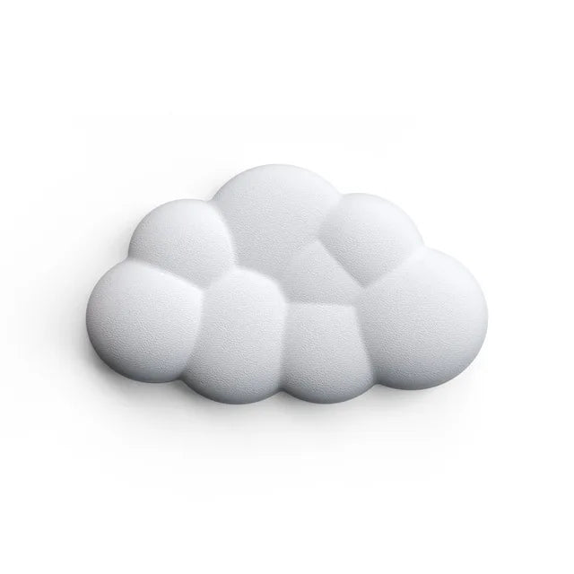Alfombrilla de ratón con reposamuñecas para teclado, nube, antideslizante, espuma viscoelástica, para escritorio, oficina, gamer, ratón, reposamuñecas