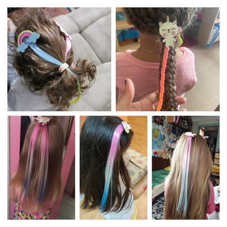 Sweet Colorful Hairpin Lovely Children Girls Hairclip Kids Cute Barrette Cartoon Extension Braider Rainbow Hair Accessories - V.I.P Digital Presence