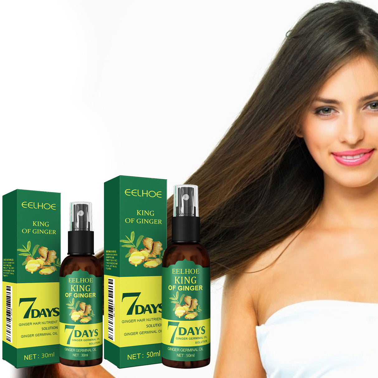 EEL Ginger Hair Spray, Strengthens Hair, Massages Scalp And Restores Hair - V.I.P Digital Presence
