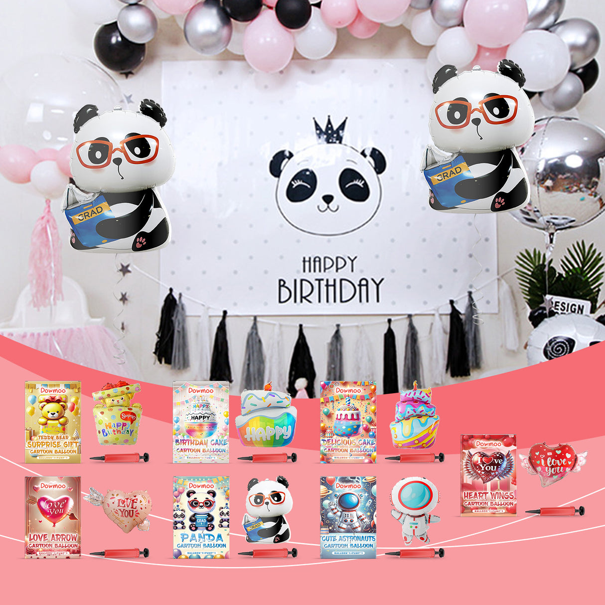 Ambience Balloon Set Valentine's Day Proposal Wedding Anniversary Date Birthday Party Decoration - V.I.P Digital Presence