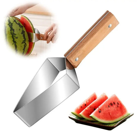 New Watermelon Splitter Watermelon Cutting Artifact 430 Stainless Steel Cutting Piece Splitter Household Melon Triangle Cutting - V.I.P Digital Presence
