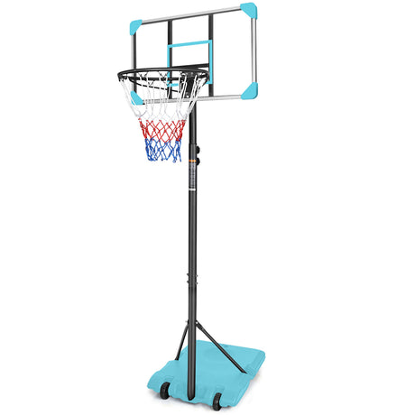 Portable Basketball Goal System with Stable Base and Wheels use for Indoor Outdoor teenagers youth height adjustable - V.I.P Digital Presence