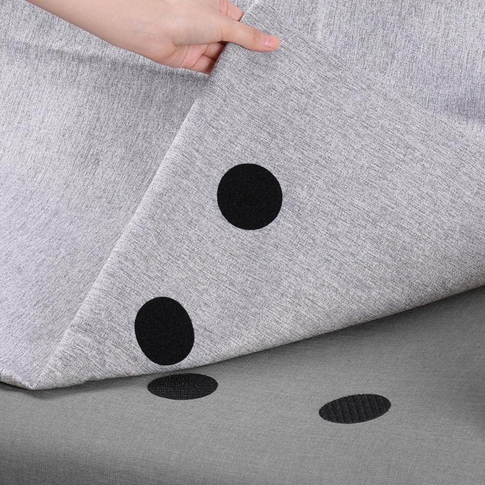 5 Pairs Double-sided Fixed Magic Sticky Self Adhesive Hook Loop Round Pads Craft Tape Bedcloths Sofa Carpet Non-slip Holder