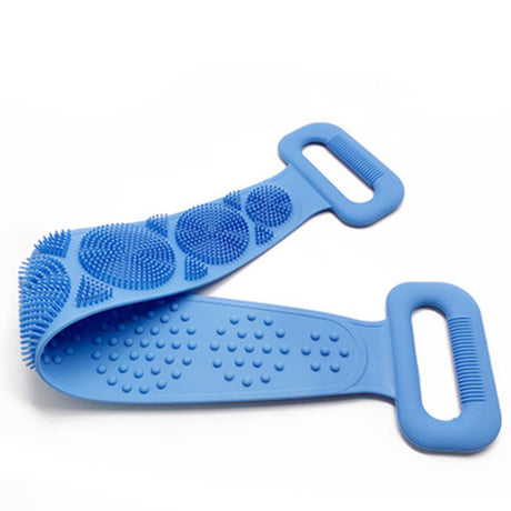 Hot Body Wash Silicone Body Scrubber Belt Double Side Shower Exfoliating Belt Removes Bath Towel - V.I.P Digital Presence