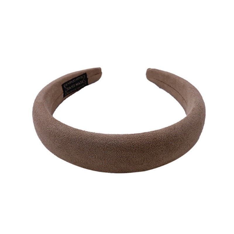 Candy colored velvet with wide edge sponge headband flocking - V.I.P Digital Presence