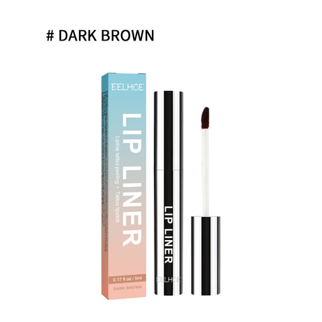 Peel Lip Liner, Outline Lip Shape Lip Color Waterproof Non-Smudging Peel Lip Liner Lip Brush - V.I.P Digital Presence