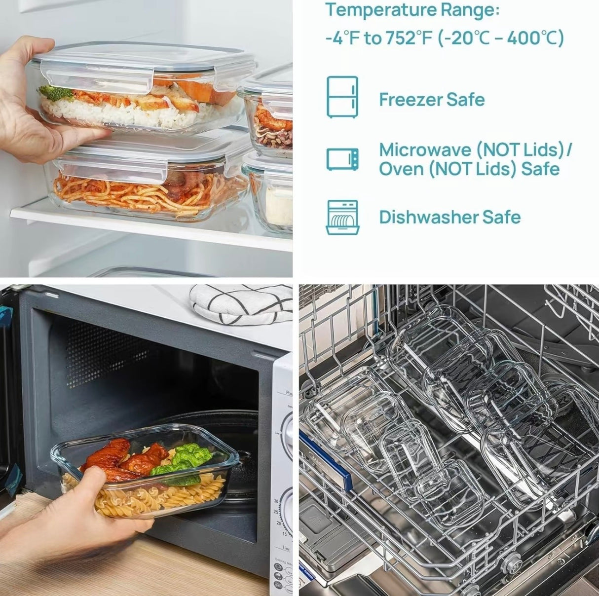 FreshSeal Glass Storage Set