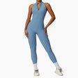 Naked quick zip yoga jumpsuit with beautiful back high-intensity fitness training sports tight fitting clothes - V.I.P Digital Presence