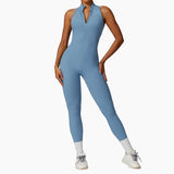 Naked quick zip yoga jumpsuit with beautiful back high-intensity fitness training sports tight fitting clothes - V.I.P Digital Presence