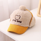 Children's Hat Autumn/Winter Ear Protection Warm Hat Boys' Corduroy Duck Tongue Hat Girls' Winter Fashion Baseball Hat - V.I.P Digital Presence
