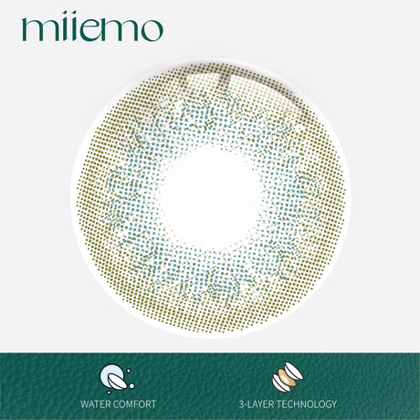 1Pair FDA Certificate Eyes Beautiful Pupil Colorful Girl Cosplay Contact Lenses  EMILY DARK GREEN - V.I.P Digital Presence