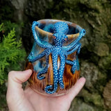 Handmade Deep Blue Octopus Mug. For Hot & Cold Drinks - V.I.P Digital Presence