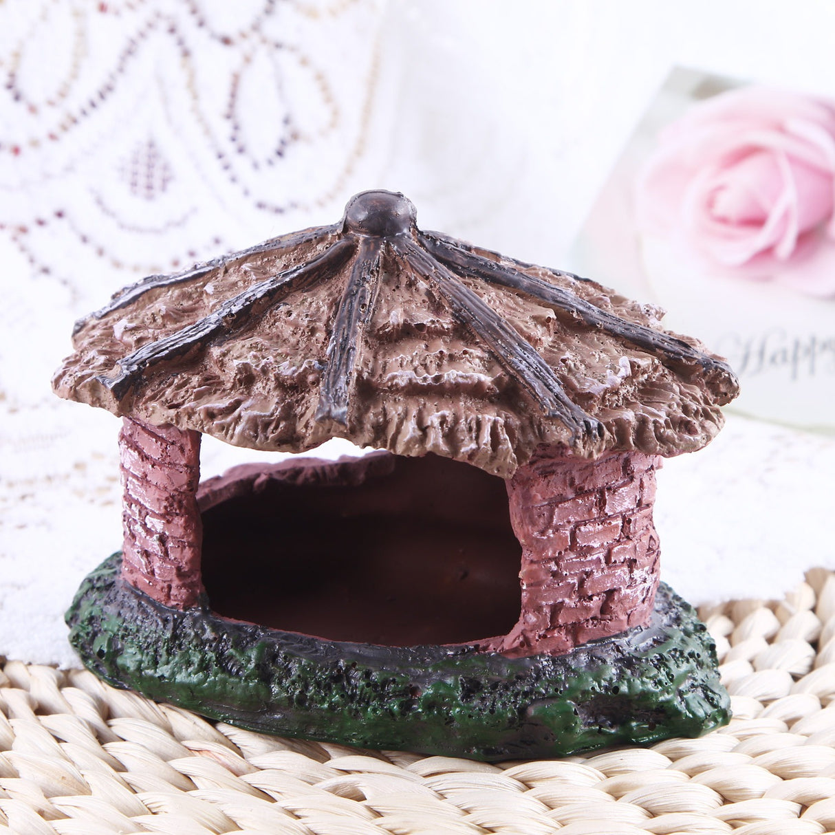 Water grass landscaping fish tank skull reptile pet shelter resin ornaments - V.I.P Digital Presence