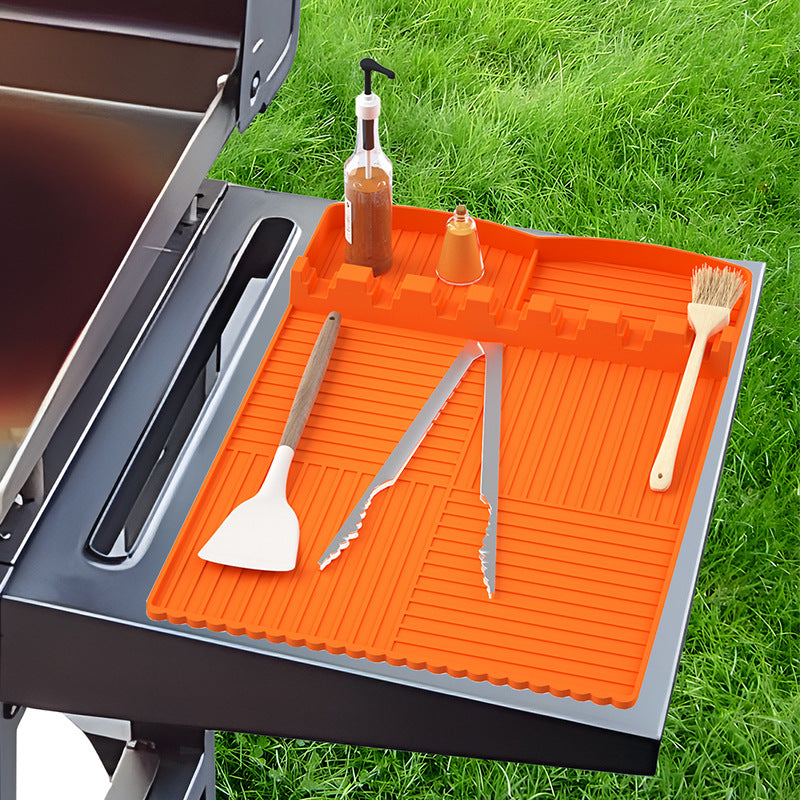 Barbecue dustproof silicone cover and baking tray protective pad are suitable for various silicone oven pads - V.I.P Digital Presence