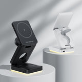 3 in 1 Wireless Charger Magnetic Foldable Charger For iphone charger power Adapter Charging Stand & Holder - V.I.P Digital Presence