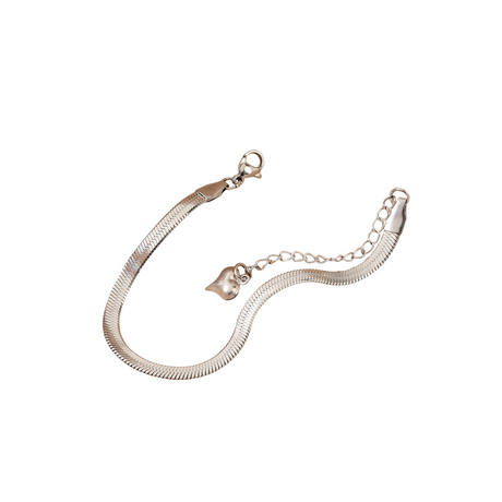 Simple and versatile blade chain bracelet for women with heart pendant bracelet - V.I.P Digital Presence