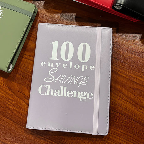 100 Envelope Challenge Binder Couple 100 Day Challenge Hand Account Money Savings Notepad - V.I.P Digital Presence