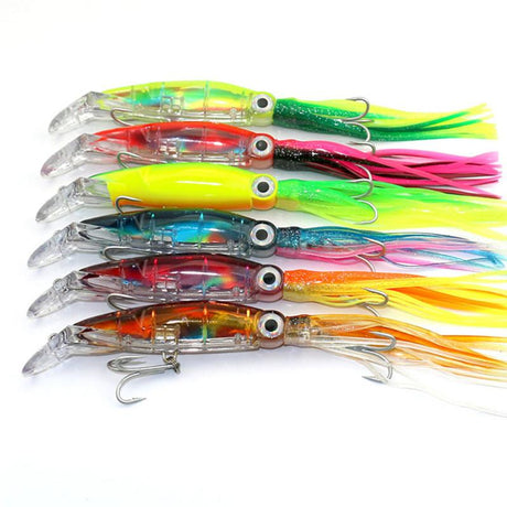 LEO Lifelike Big Octopus Squid Jig Fishing Lure 14cm/40g Hard Plastic Artificial Bait - V.I.P Digital Presence