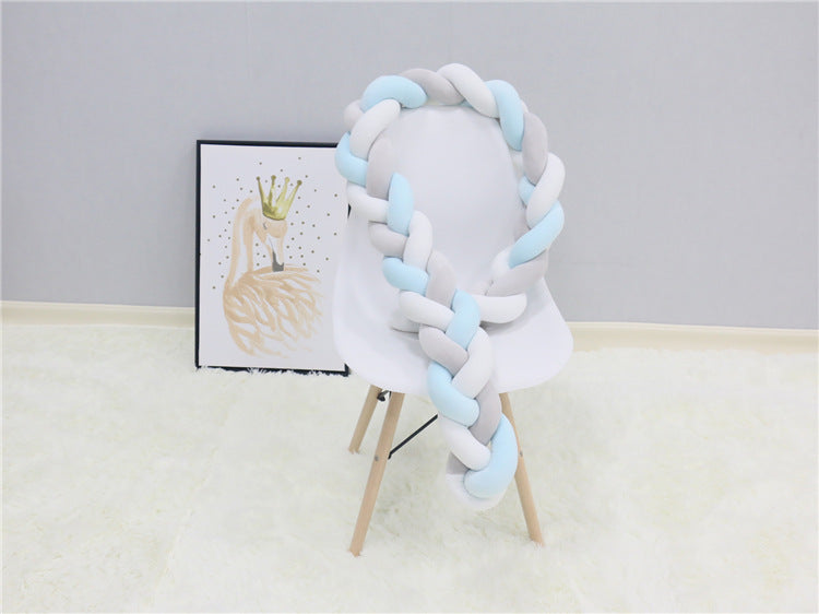 1Pcs 1M/2M/3M Baby Handmade Nodic Knot Newborn Bed Bumper Long Knotted Braid Pillow Baby Bed Bumper Knot Crib Infant Room Decor - V.I.P Digital Presence