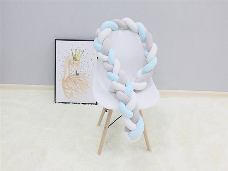 1Pcs 1M/2M/3M Baby Handmade Nodic Knot Newborn Bed Bumper Long Knotted Braid Pillow Baby Bed Bumper Knot Crib Infant Room Decor - V.I.P Digital Presence