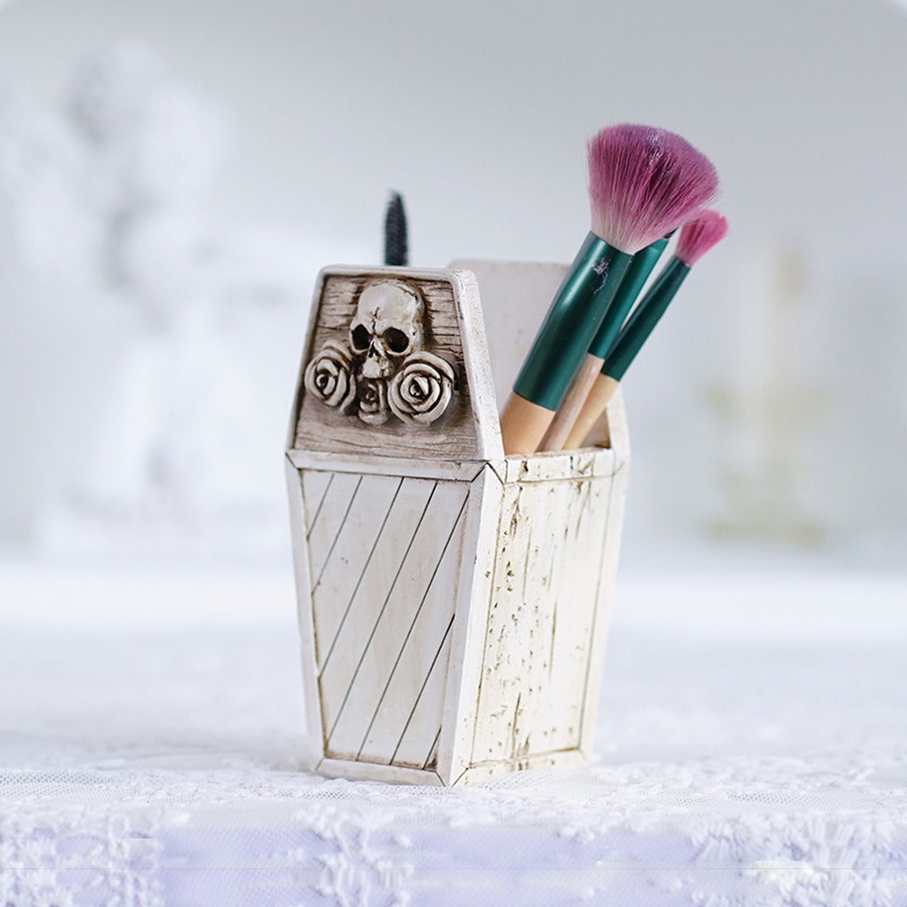 Flower Skeleton Makeup Brush Storage Box Desktop Pen Holder - V.I.P Digital Presence