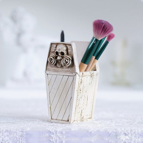 Flower Skeleton Makeup Brush Storage Box Desktop Pen Holder - V.I.P Digital Presence