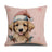 Pink Dog Christmas Snowman Pillow Cover Amazon Home Sofa Cushion Cover Holiday Pillow - V.I.P Digital Presence