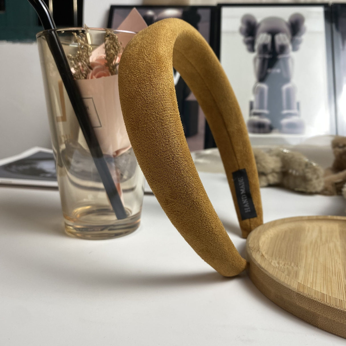 Candy colored velvet with wide edge sponge headband flocking - V.I.P Digital Presence