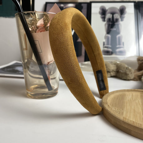 Candy colored velvet with wide edge sponge headband flocking - V.I.P Digital Presence