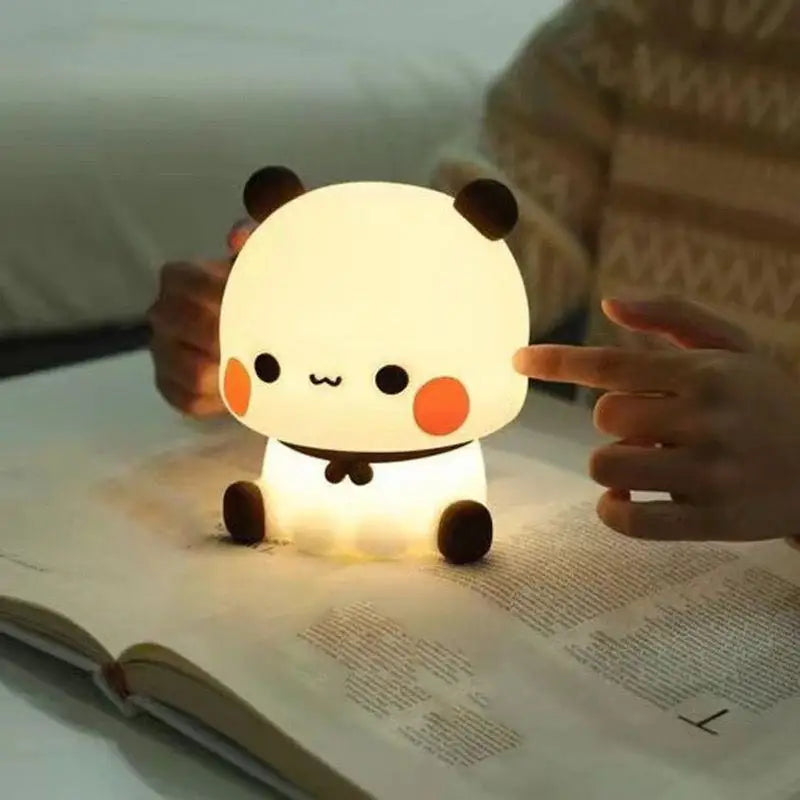Cute Panda Night Light LED Squishy Novelty Animal Touch Night Lamp 3 Modes Dimmable Baby kids Bedroom Night light Pat Lamp - V.I.P Digital Presence