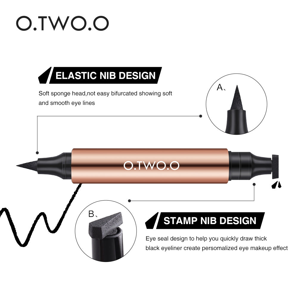 O.TWO.O Stamp Double-ended Eyeliner Charm Cat's Eye Eyeliner Pencil - V.I.P Digital Presence