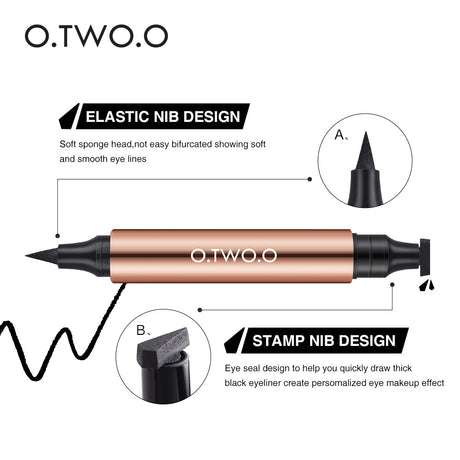 O.TWO.O Stamp Double-ended Eyeliner Charm Cat's Eye Eyeliner Pencil - V.I.P Digital Presence