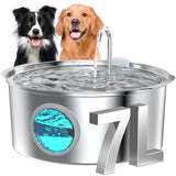 Stainless Steel Pet Water Dispenser with Large Capacity, Automatic Heating and Circulating Water for Cats and Dogs - V.I.P Digital Presence