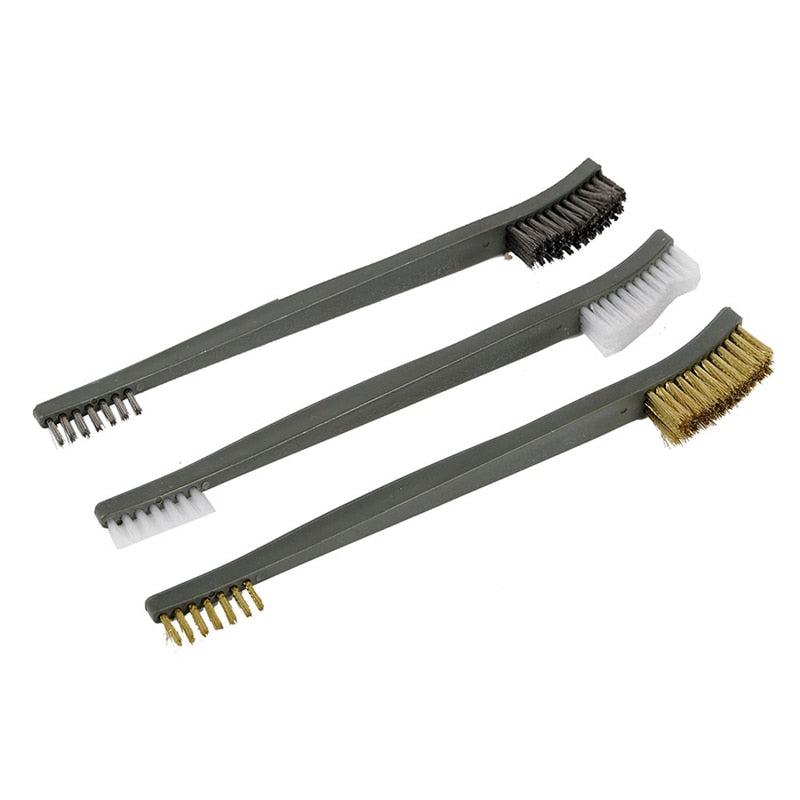 7pcs/Set 3pcs Steel Wire Brush + 4pcs Nylon Pick Set Universal Gun Hunting Cleaning Kit Tactical Rifle Pistol Gun Cleaning Tool - V.I.P Digital Presence