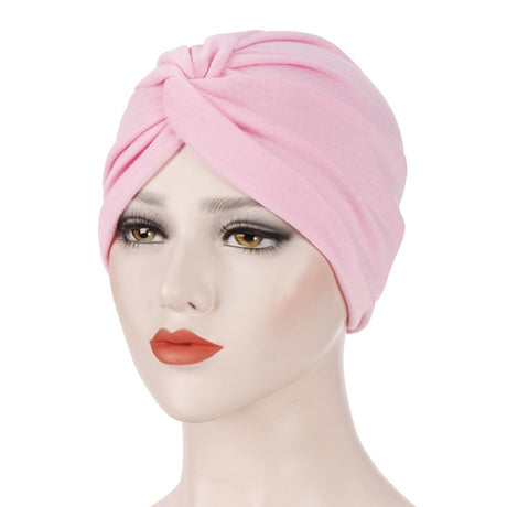 New elastic fabric with crossed candy colored twisted hat and candy colored base on the forehead - V.I.P Digital Presence