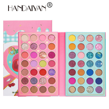HANDAIYAN 56 Color Makeup Eyeshadow Palette Pearlescent Matte Sequins Eyeshadow Man Show Stage Makeup - V.I.P Digital Presence