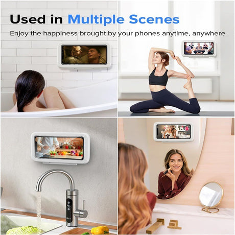 Shower Phone Box Bathroom Waterproof Phone Case Seal Protection Touch Screen Mobile Phone Holder For Kitchen Handsfree Gadget - V.I.P Digital Presence