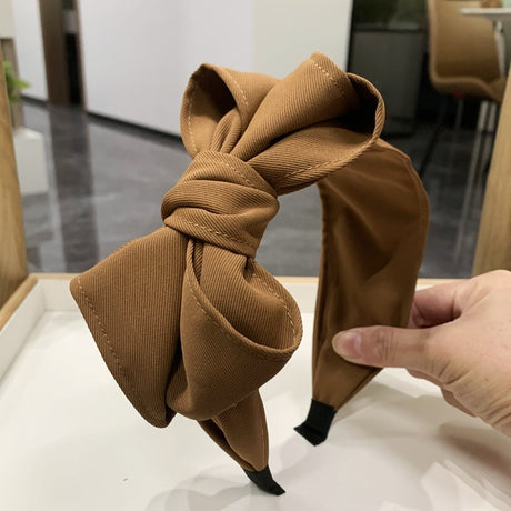 Black multi-layer bow with wide edge headband - V.I.P Digital Presence