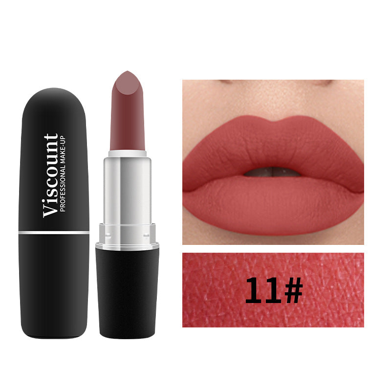 New Frosted Bullet Fog Matte White Lipstick Small Pepper 12 Color Moisturizing Lipstick - V.I.P Digital Presence