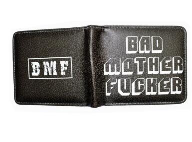 Pulp Fiction Jules Wallet with zipper Coin Pocket Bad Mother Letters Boys Wallet Card Holder Vintage Gift Purse - V.I.P Digital Presence