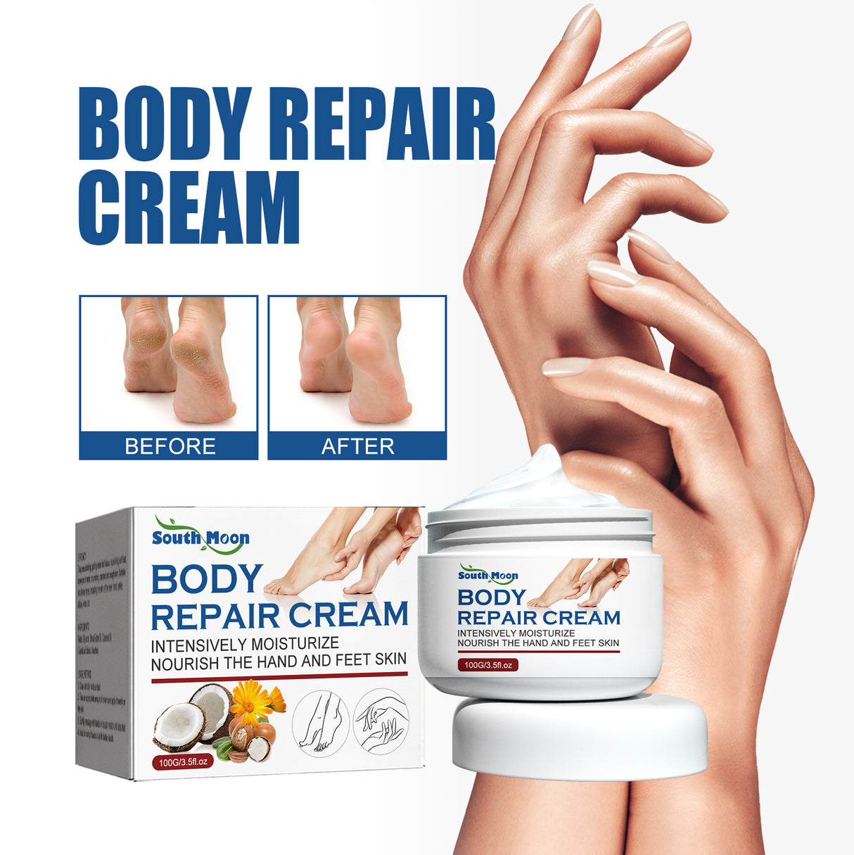 Body Repair Cream, Relieve Peeling Improve Chapped Dry Skin And Remove Dead Skin Moisturize Cream - V.I.P Digital Presence