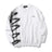 Graffiti Print Crew Neck Knit Sweater Men's Loose Fit Pullover with Hem Holes Street Style Trendy Design - V.I.P Digital Presence