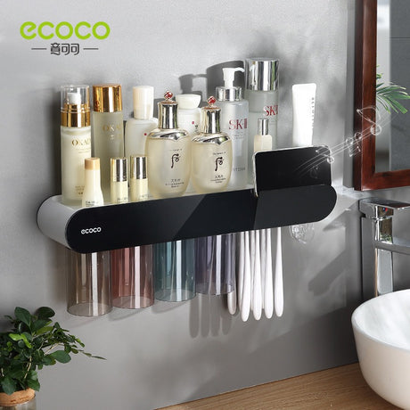 Toothbrush holder wall mounted home mouthwash cup electric non perforated dental tools, dental cylinder set holder - V.I.P Digital Presence