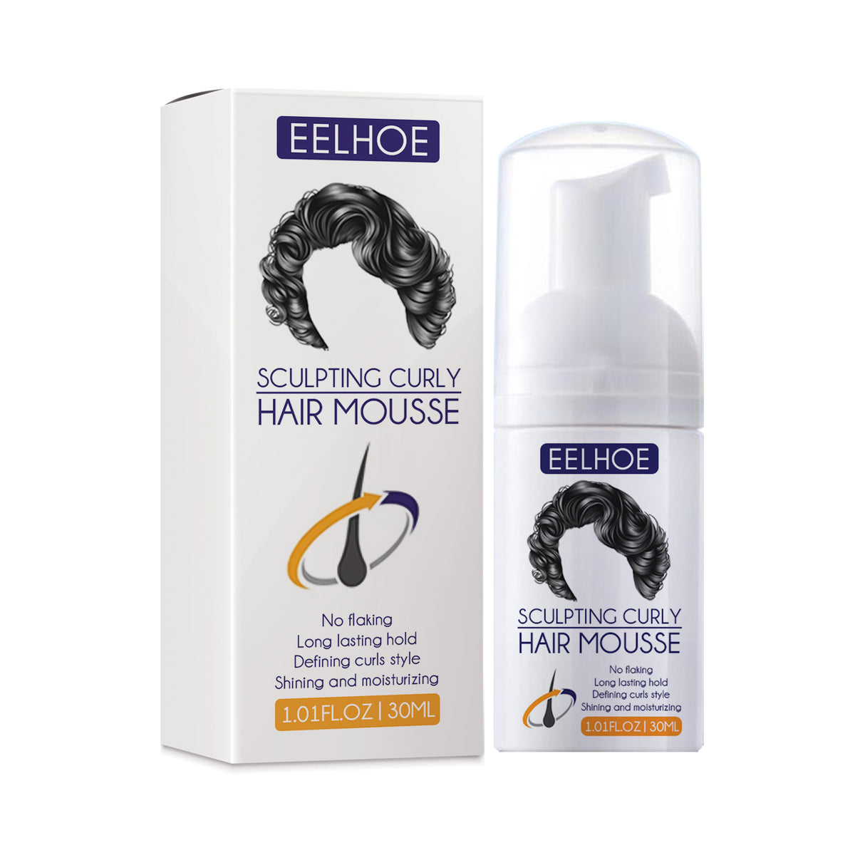 Elastin, Anti-Frizz Curly Hair Volumizing Natural Fluffy Moisturizing Styling Perm Care Style - V.I.P Digital Presence