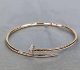 Precision Thick Plating Head and Tail Diamond Fashion Three-Circle Full Diamond Couple Bracelet - V.I.P Digital Presence