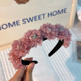 Fashionable fabric flower stamen flower hair hoop for women - V.I.P Digital Presence