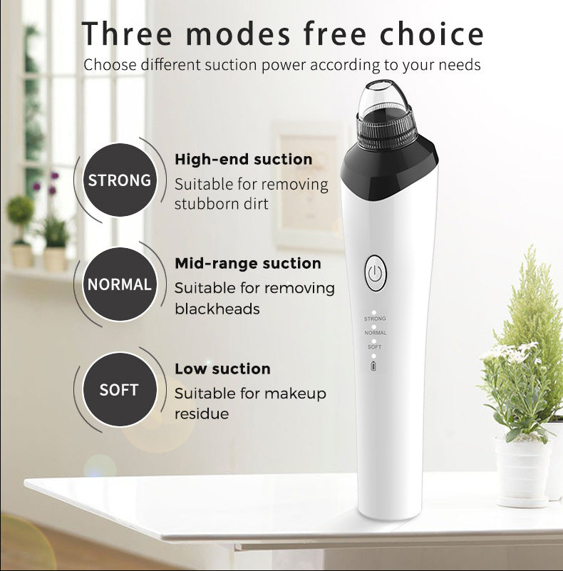 High-Definition Visual Blackhead Meter Three-Speed Intelligent Vacuum Adsorption Pore Cleaner Wifi Timing - V.I.P Digital Presence