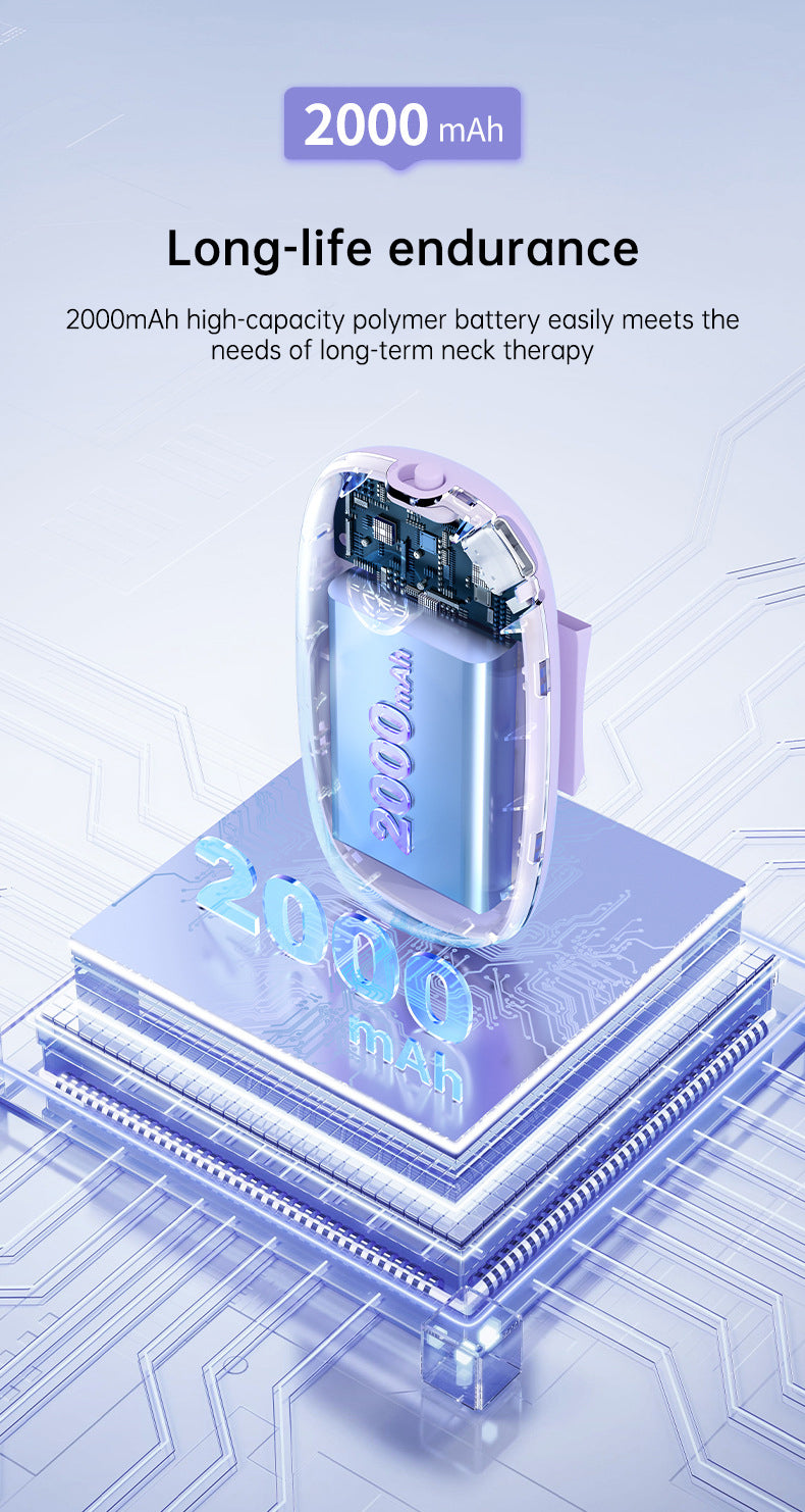 Neck Massager with Heat, Portable Neck Lymphatic Massager for Pain & Fatigue Relief - V.I.P Digital Presence