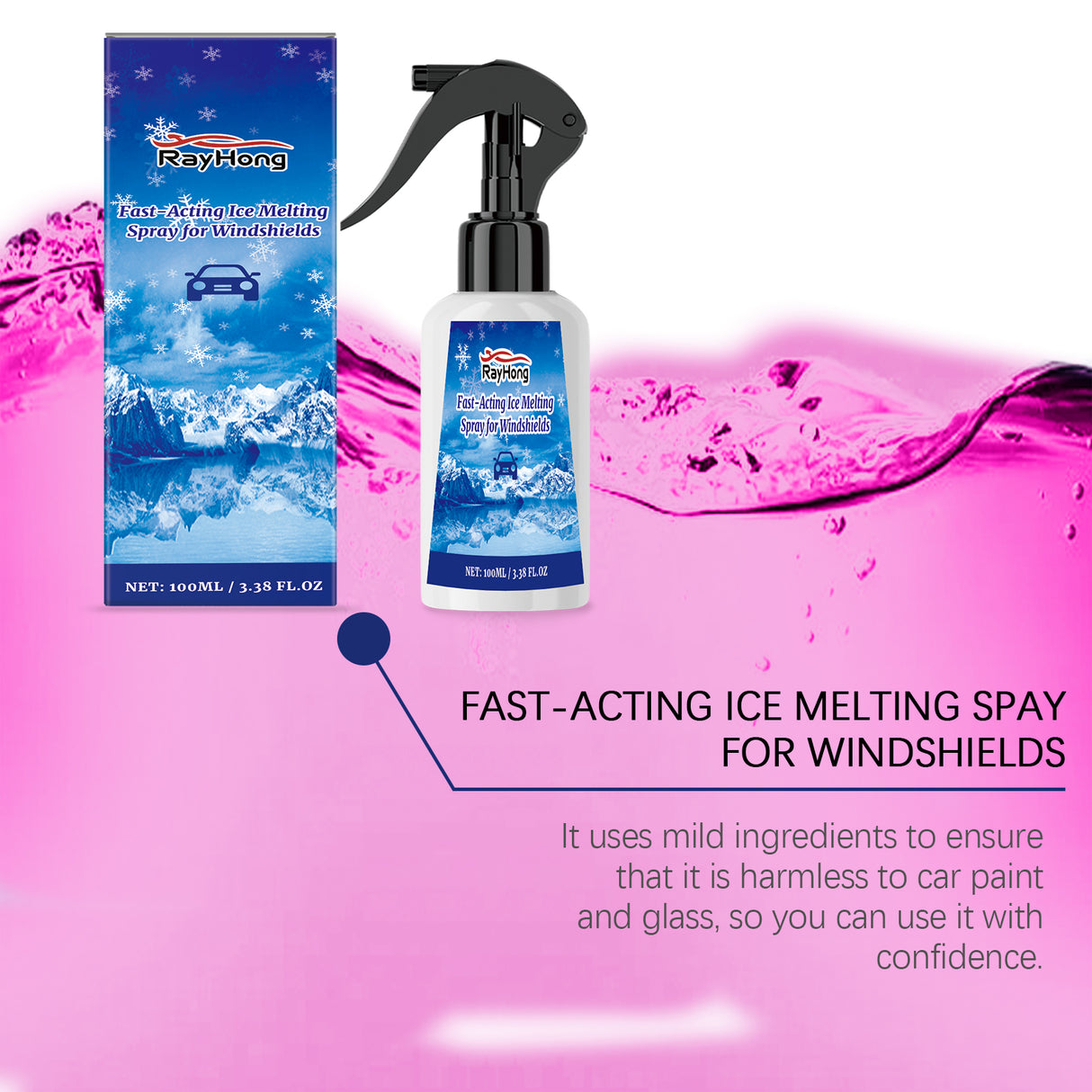 Car Windshield Defogging And Deicing Quick Snow Melt Spray - V.I.P Digital Presence